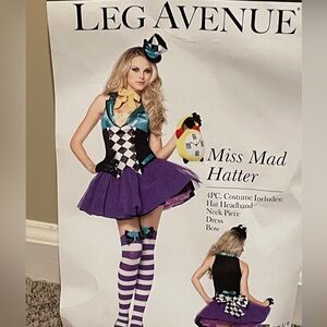 Legs Avenue Women’s Miss Mad Hatter Halloween Costume